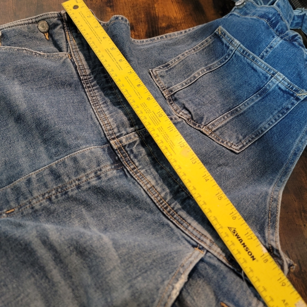 Old Navy Women's Blue Jean Overalls Size 16 - Picture 8 of 11